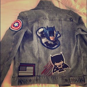 Comic/book/Jean jacket/Bat&Spider-Man/captain🇺🇸